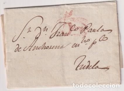 Francobolli: Carta de Pamplona a Tudela del 4 May. 1840 con marca 33R. y porteo 5 R