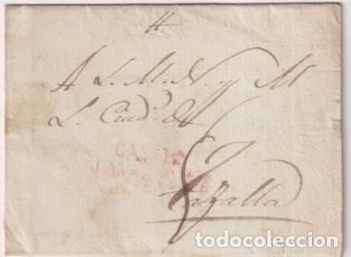 Francobolli: Carta de Caparroso a Tafalla de 14 Abr. 1838 con marca 6R