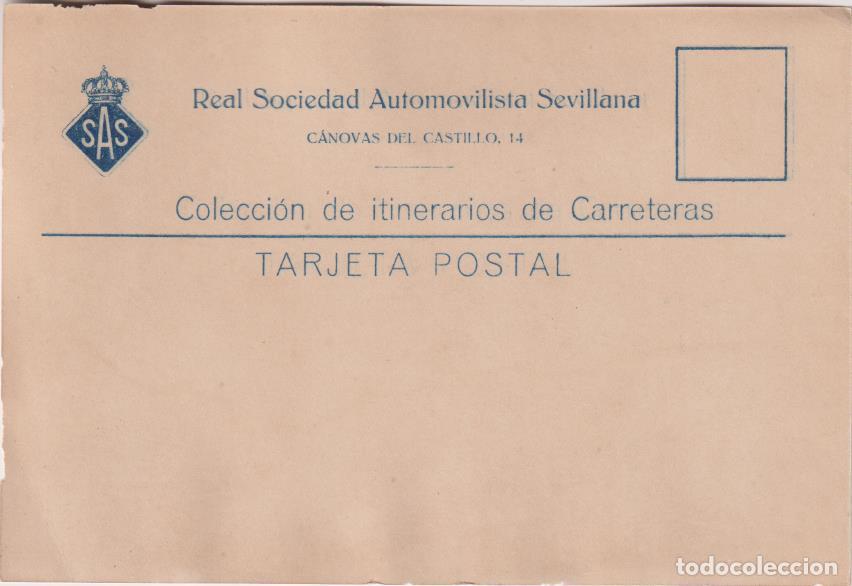 Sellos: Tarjeta Postal con Membrete. Real Sociedad Automovilista Sevillana. SIN USAR