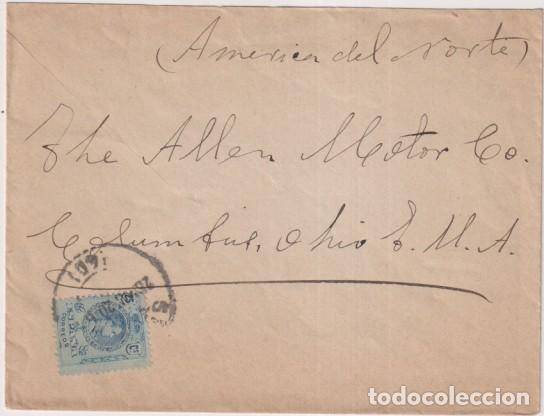 Sellos: Cartas con Membrete. De Sevilla (Centro mercantil) a Columbus (Ohio) U. s. a. del 28 Nov. 1920