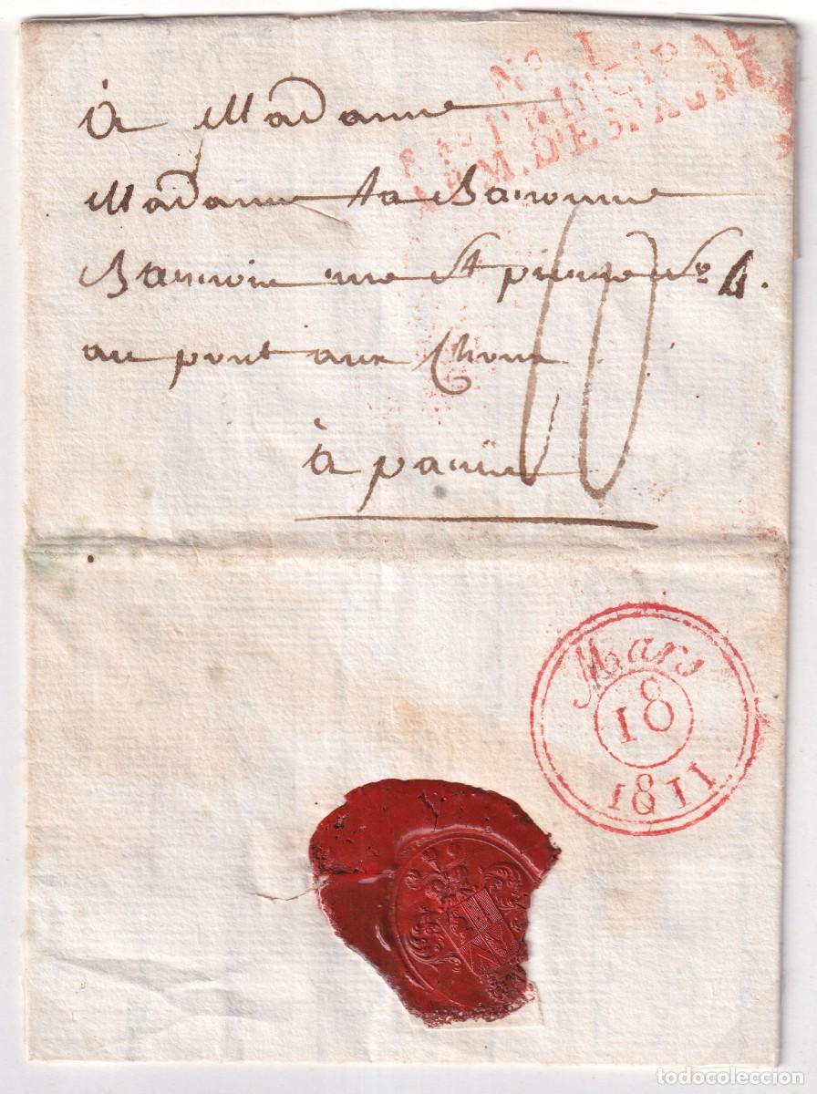 Timbres: PUERTO REAL 1811 - CARTA CIRCULADA - MARCAS DE OCUPACION DEL EJERCITO FRANC&Eacute;S - N&ordm; 1 -LEER FOTOS AD.