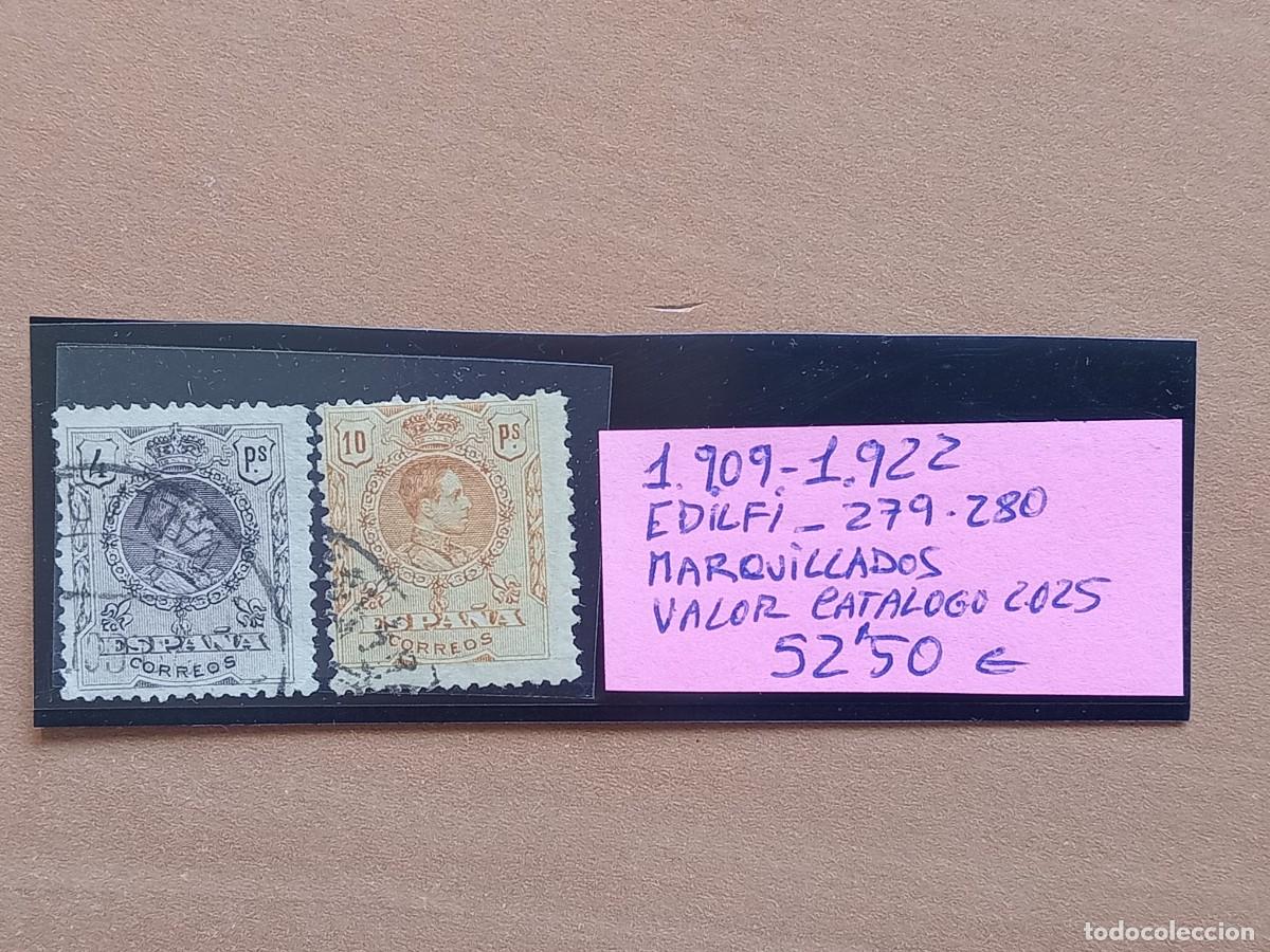 Timbres: Alfonso Xlll. Maquillados.