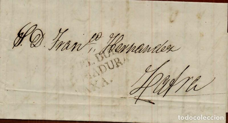 Timbres: FA4146. Sin Fecha, Carta de Cabeza del Buey a Zafra