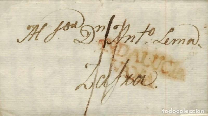 Sellos: FA0813J. PREFILATELIA. 1831, 24 de mayo. Sobrescrito circulado de Osuna a Zafra