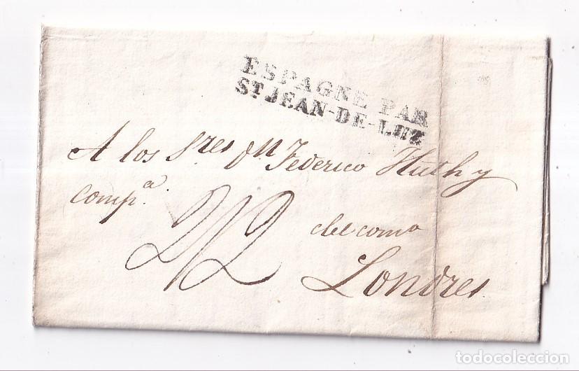 Sellos: PREFILATELIA. CARTA ENTERA. MADRID A LONDRES. 1832.