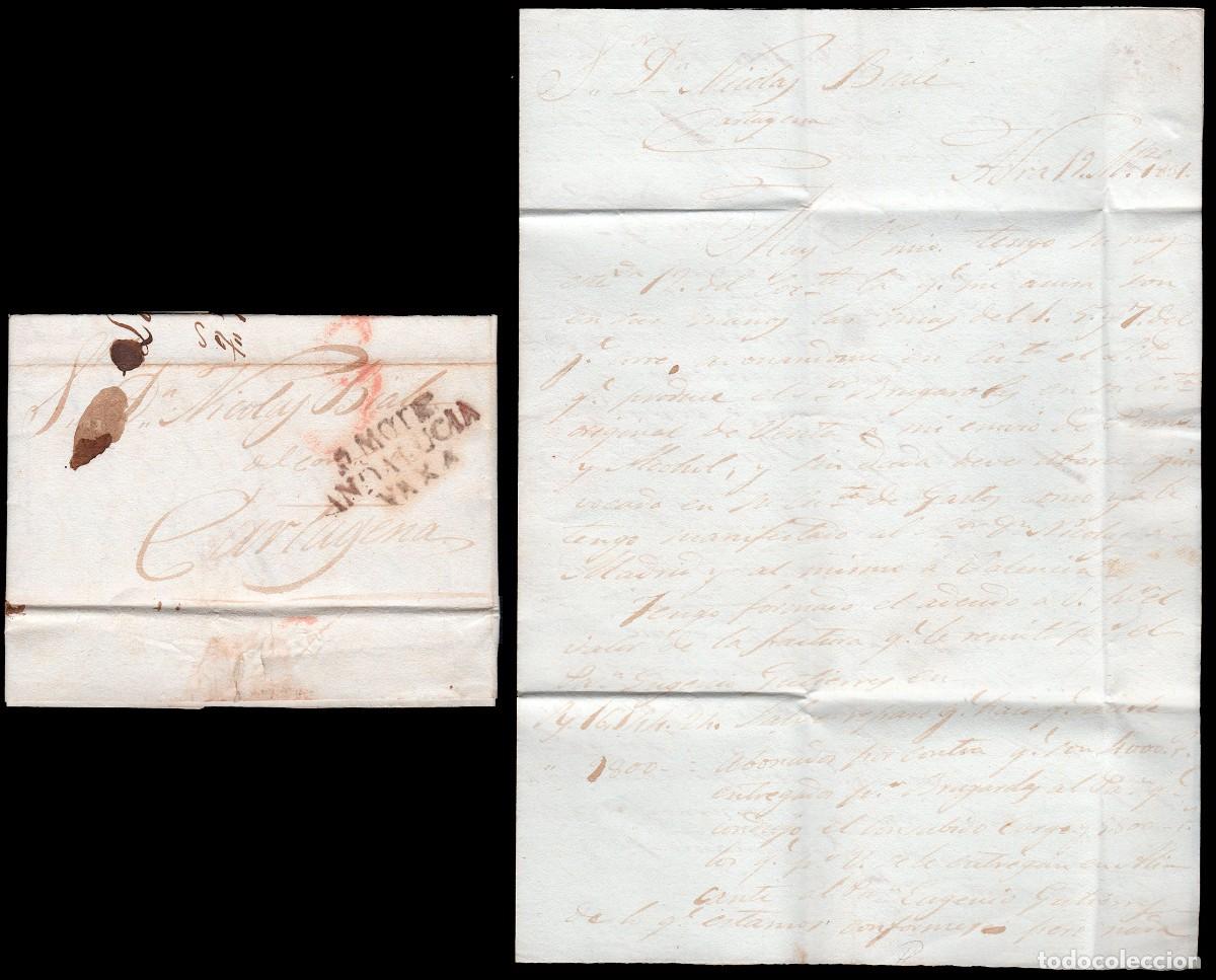 Sellos: Almer&iacute;a - Prefilatelia - 1831 - Carta fechada en Adra a Cartagena al paso por Motril PE 3