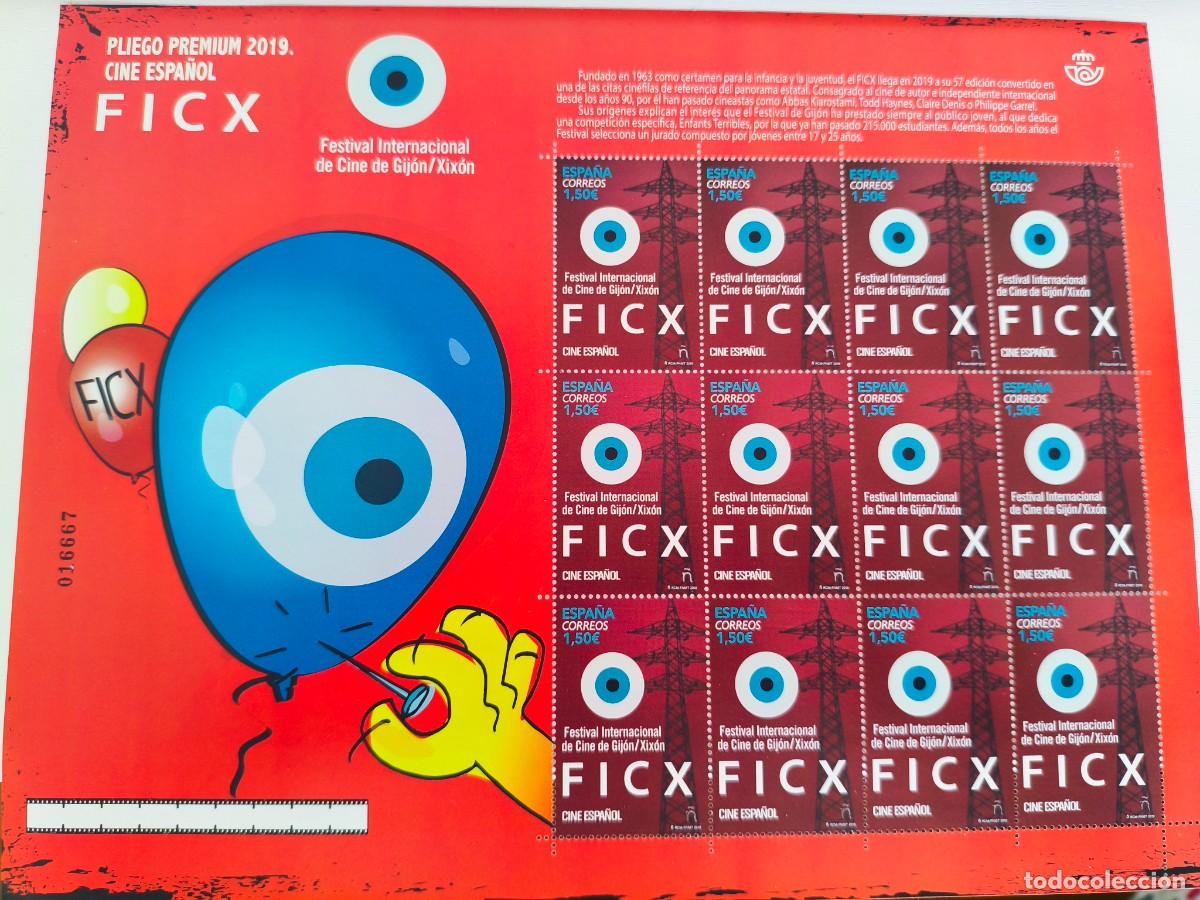 Sellos: Pliego Premium 2019 - Cine Espa&ntilde;ol FICX (Festival Gij&oacute;n) - Impecable MNH