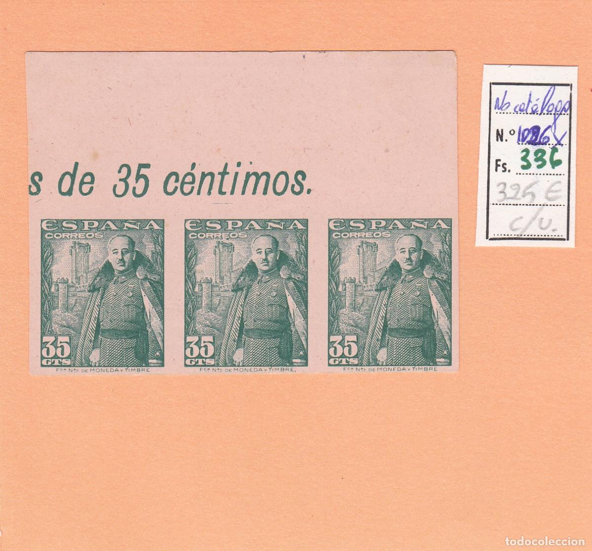 Selos: CRSE0336 SELLO ESPA&Ntilde;A N&ordm; CAT N&ordm; 1026X SIN DENTAR DOBLE IMPRESION
