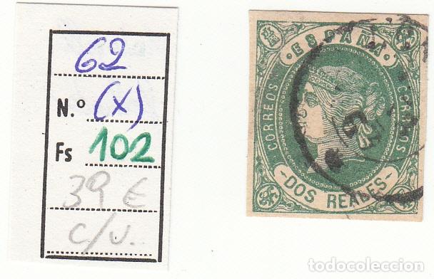 Sellos: CRSE0102 SELLO ESPA&Ntilde;A VARIANTE 62 X MATASELLO FECHADOR