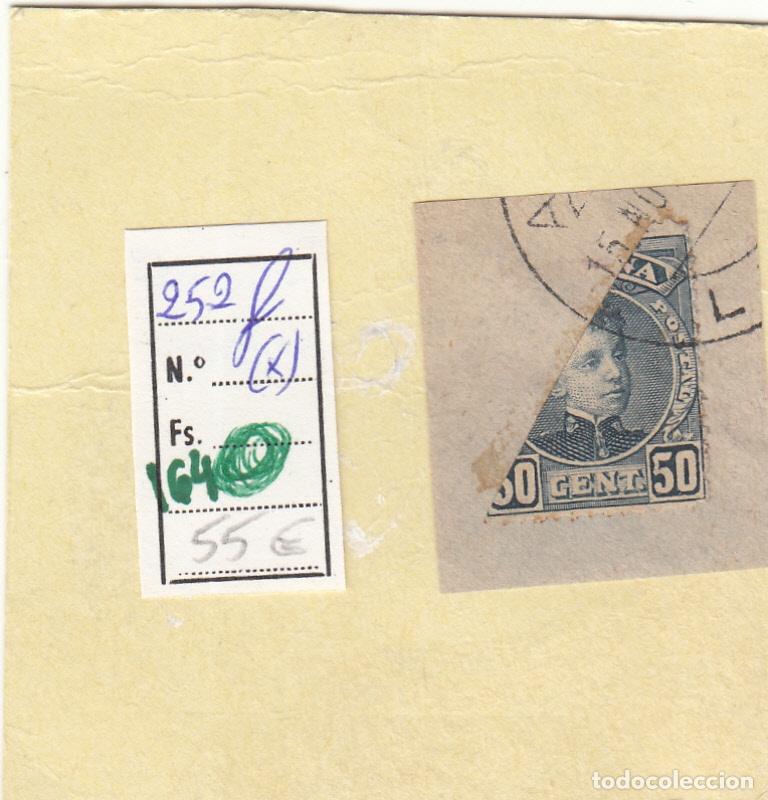 Sellos: CRSE0164 SELLO ESPA&Ntilde;A N&ordm; CAT N&ordm; 252F X FRACCIONADO POR CORREOS