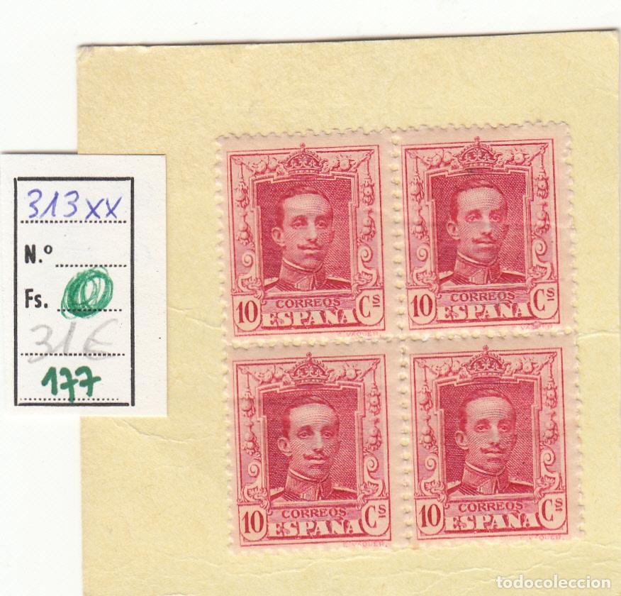 Timbres: CRSE0177 SELLO ESPA&Ntilde;A N&ordm; CAT N&ordm; 313XX SELLO NORMAL EN BLOQUE