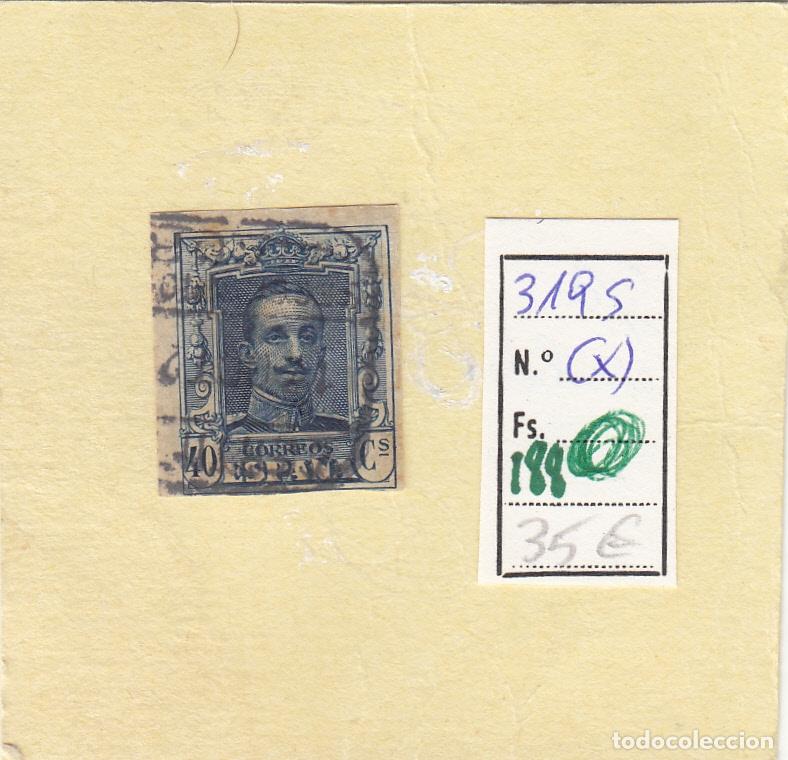 Timbres: CRSE0188 SELLO ESPA&Ntilde;A N&ordm; CAT N&ordm; 319S SIN DENTAR CIRCULADO