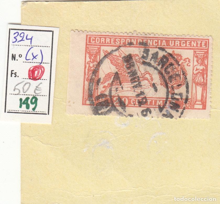Timbres: CRSE0189 SELLO ESPA&Ntilde;A N&ordm; CAT N&ordm; 324 X SIN DENTAR A LA IZQ