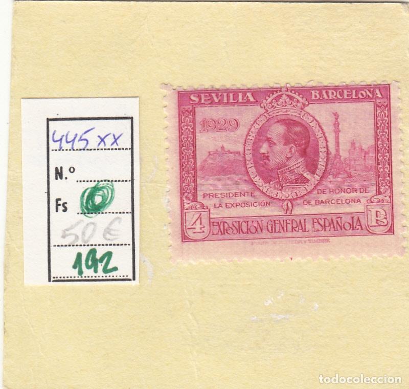 Timbres: CRSE0192 SELLO ESPA&Ntilde;A N&ordm; CAT N&ordm; 445XX DENTADO DESPLAZADO