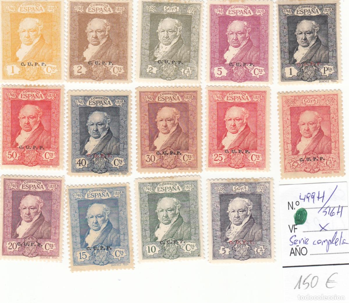 Timbres: CRSE0197 SELLO ESPA&Ntilde;A N&ordm; CAT N&ordm; 4994 A 5164 SERIE COMPLETA CON SEBRECARGO CUPP