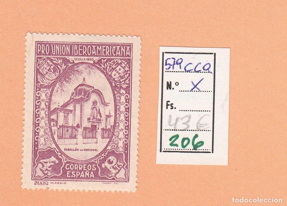 Timbres: CRSE0206 SELLO ESPA&Ntilde;A N&ordm; CAT N&ordm; 579CCA X VARIEDAD DE COLOR
