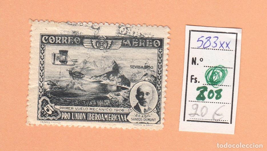 Timbres: CRSE0208 SELLO ESPA&Ntilde;A N&ordm; CAT N&ordm; 583XX FUELLE DETRAS