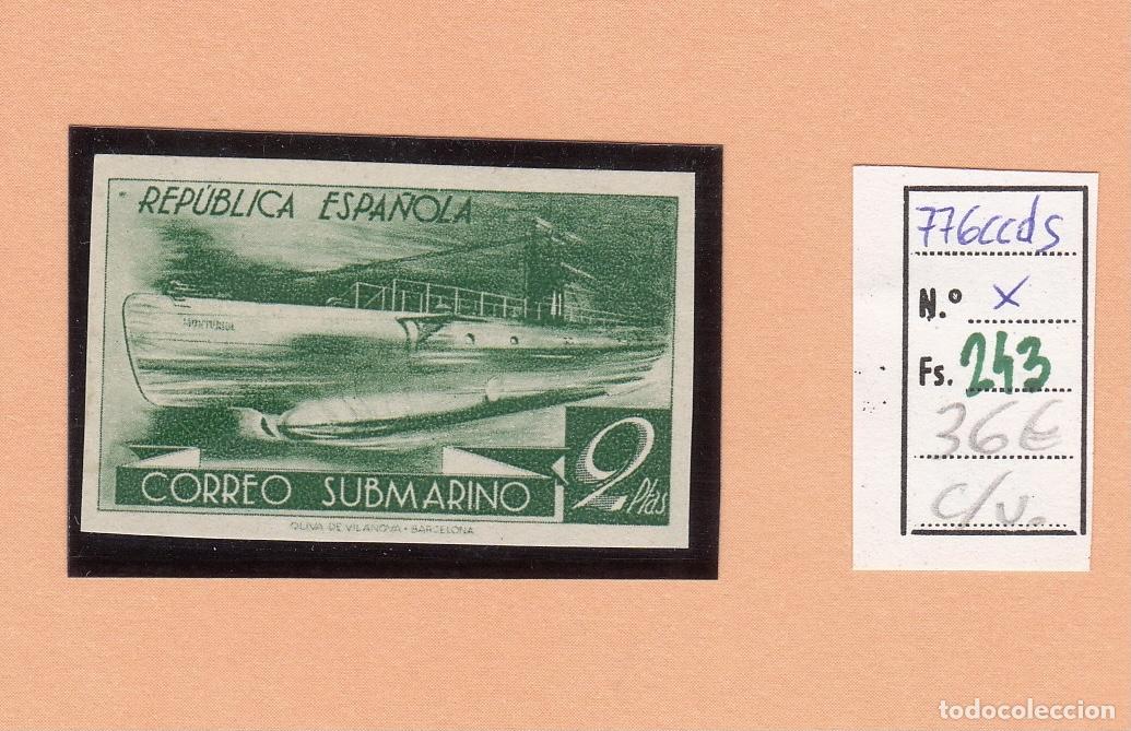Francobolli: CRSE0243 SELLO ESPA&Ntilde;A N&ordm; CAT N&ordm; 776CCDS COLOR VERDE