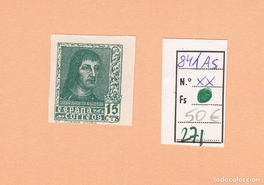 Francobolli: CRSE0271 SELLO ESPA&Ntilde;A N&ordm; CAT N&ordm; 841AS XX SIN DENTAR