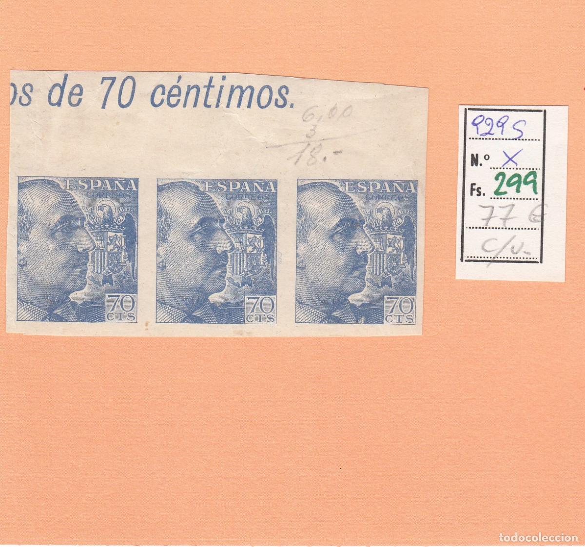 Sellos: CRSE0299 SELLO ESPA&Ntilde;A N&ordm; CAT N&ordm; 929S X SIN DENTAR
