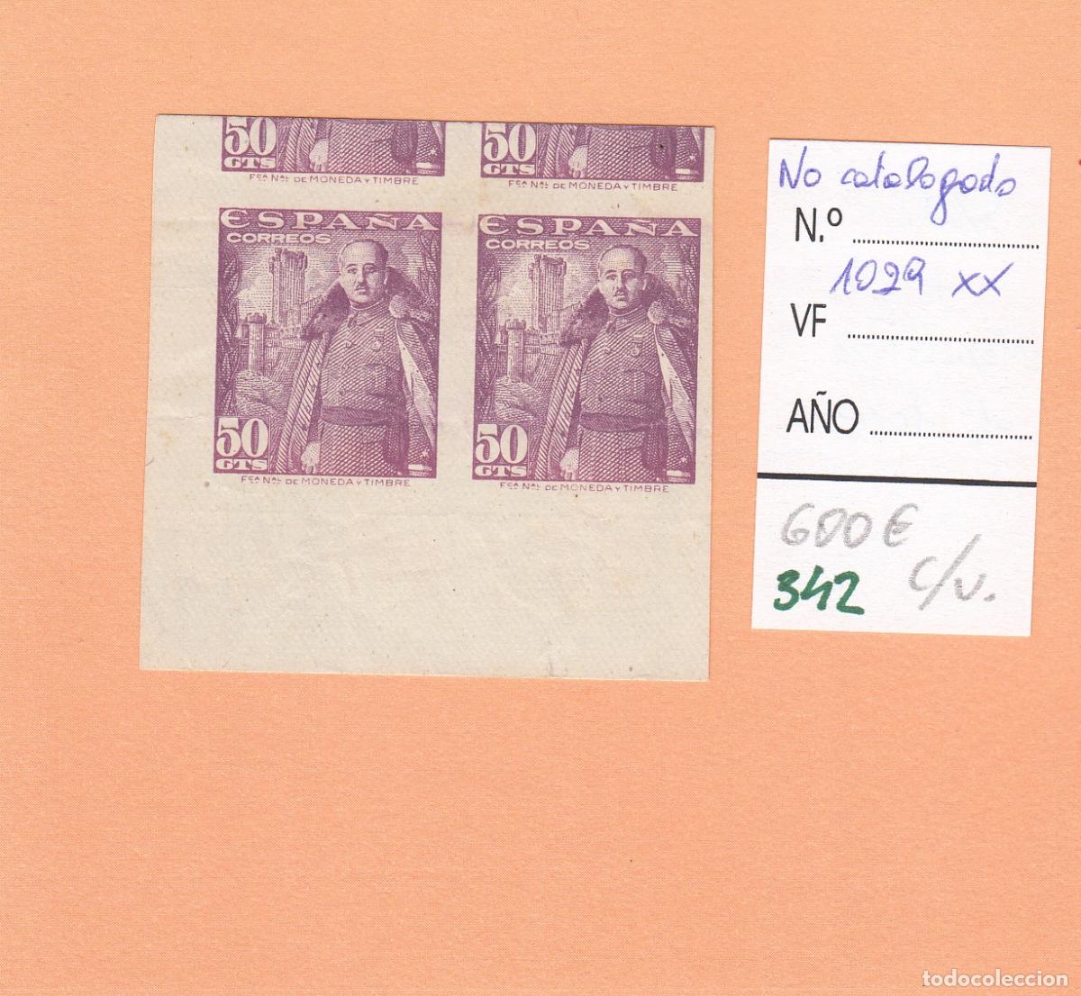 Briefmarken: CRSE0342 SELLO ESPA&Ntilde;A N&ordm; CAT N&ordm; 1029XX SIN DENTAR VER DORSO