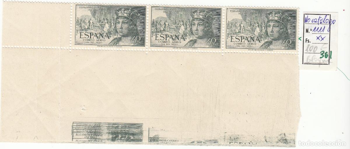 Sellos: CRSE0361 SELLO ESPA&Ntilde;A N&ordm; CAT N&ordm; 1111XX IMPRESION TRIPLE