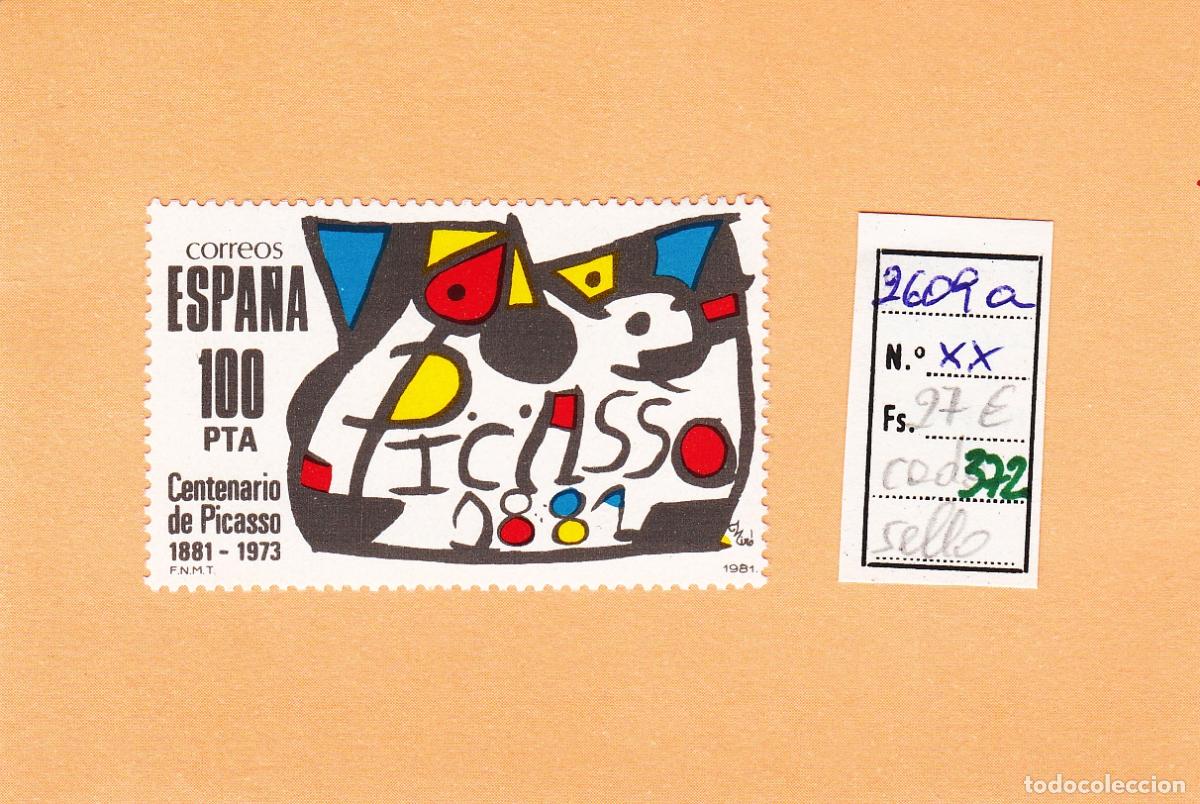 Sellos: CRSE0372 SELLO ESPA&Ntilde;A N&ordm; CAT N&ordm; 2609A XX COLOR GRIS