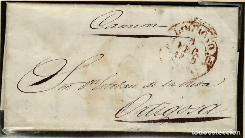 Sellos: FA0191A, PREFILATELIA. 1849, febrero. Logro&ntilde;o a Ortigosa
