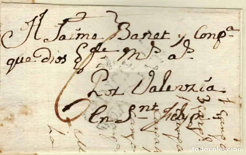 Sellos: FA1351F. PREFILATELIA. (1786-96ca). Sobrescrito circulado de Vich a San Felipe