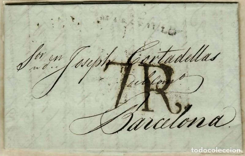 Sellos: FA1418C. PREFILATELIA. Correo internacional, carta de Marsella a Barcelona