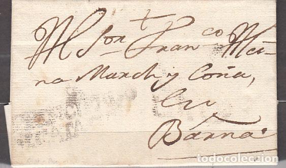 Stamps: Carta DP.5 - Olot a Barcelona (8 junio 1802) marca de impresi&oacute;n d&eacute;bil