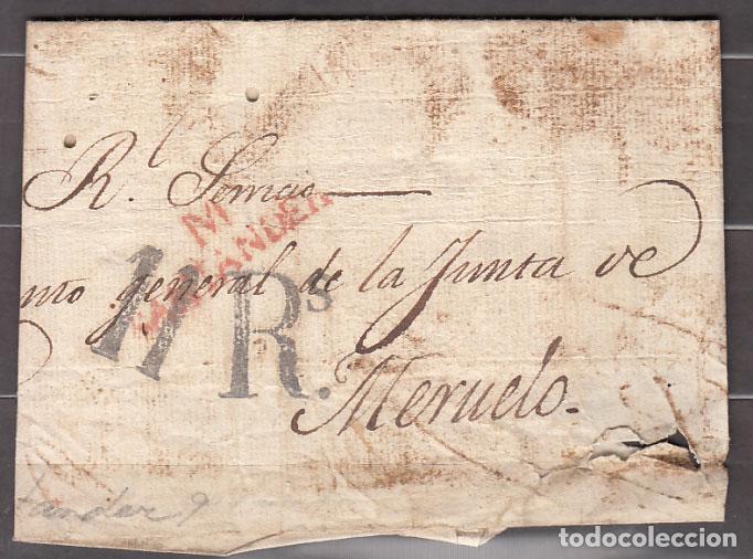 Sellos: Carta DP.9 - Santander a Meruelo PE.11 y porte 11R