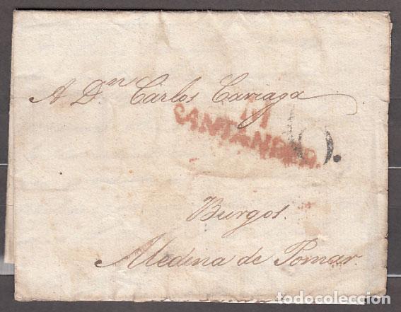 Sellos: Carta DP.9 - Santander a Medina de Pomar PE.11, porteo 6