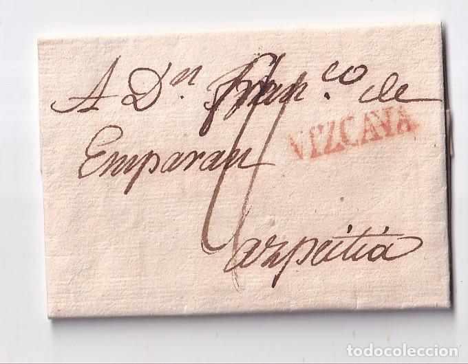 Sellos: PREFILATELIA. CARTA ENTERA. SAN SEBASTI&Aacute;N A AZPEITIA. PA&Iacute;S VASCO. RARA MARCA