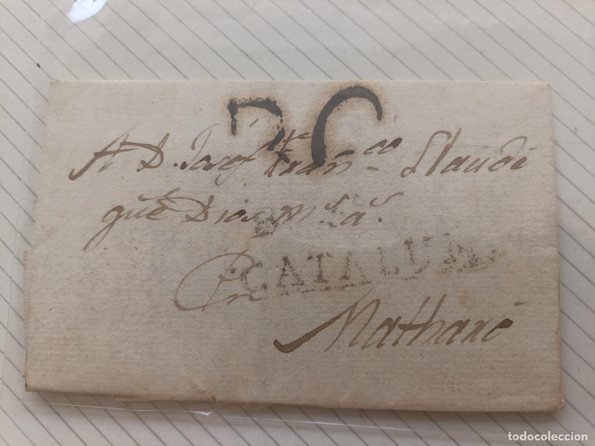 Sellos: Prefilatelia. Carta entera. Balaguer a Matar&oacute;, Catalu&ntilde;a 1818