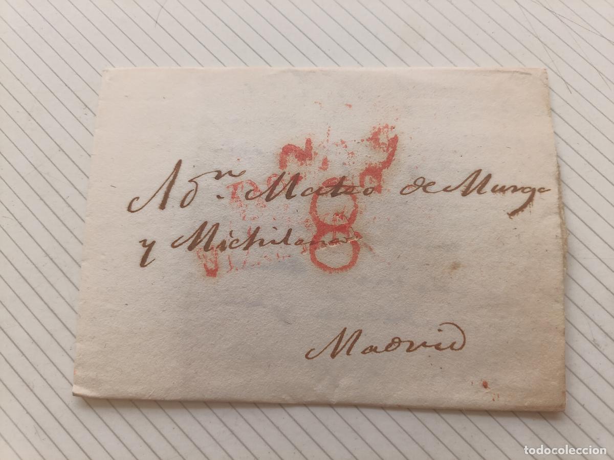 Sellos: Prefilatelia. Carta entera. Vizcaya a Madrid 1829