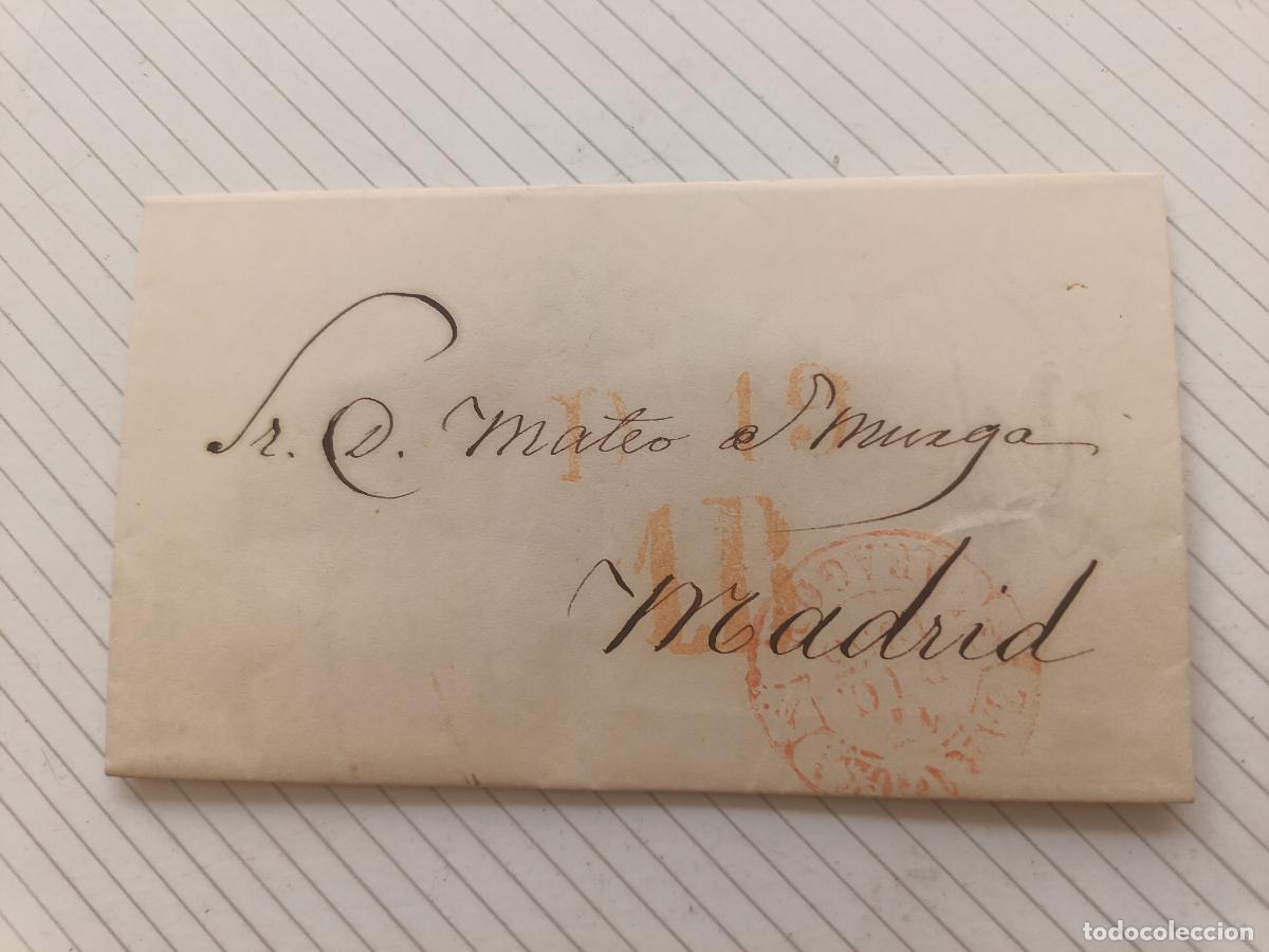 Sellos: Prefilatelia. Carta entera. Zaragoza a Madrid 1853