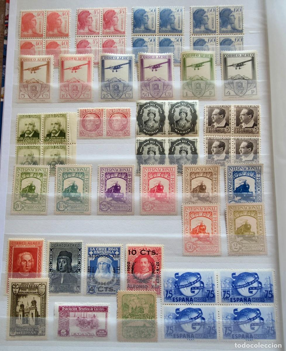 Sellos: Colecci&oacute;n de sellos de Espa&ntilde;a Nuevos MNH con goma sin Fijasellos 1 Serie completa Nr.A000.000
