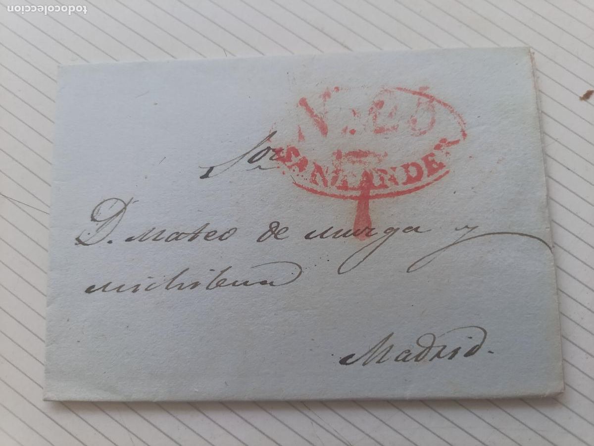 Sellos: Santander. Prefilatelia. 1839