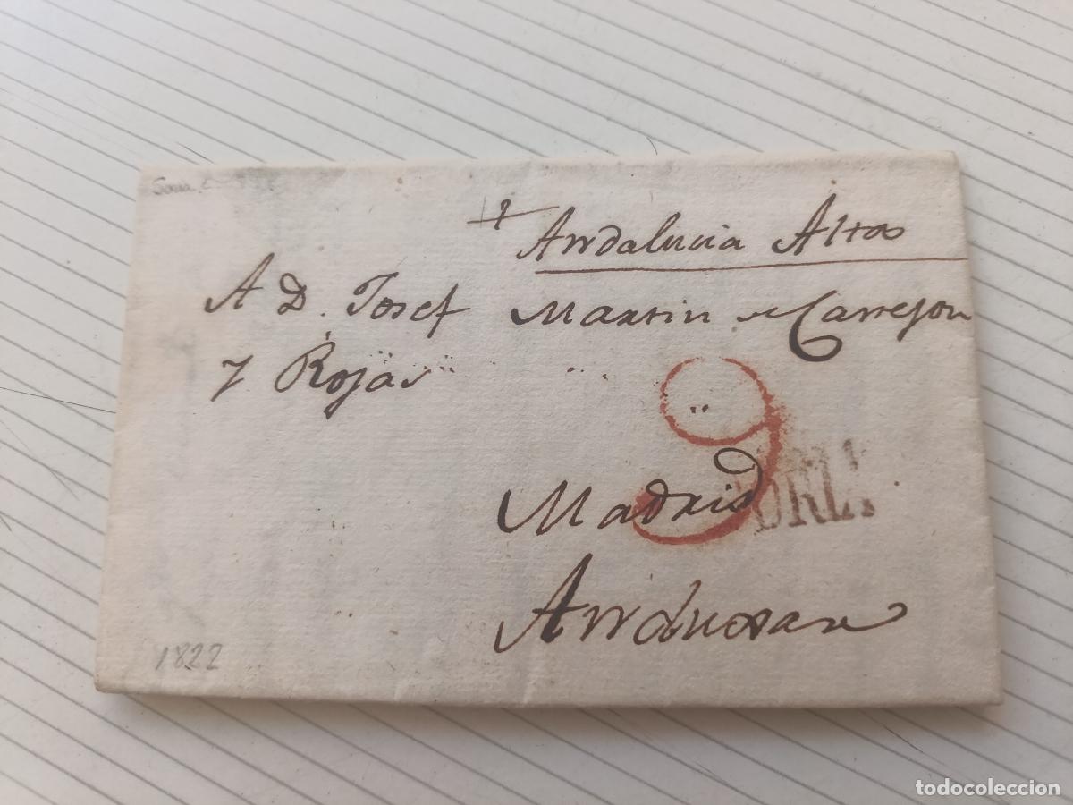Sellos: Velamaz&aacute;n, Maga&ntilde;a, Soria 1822. Prefilatelia