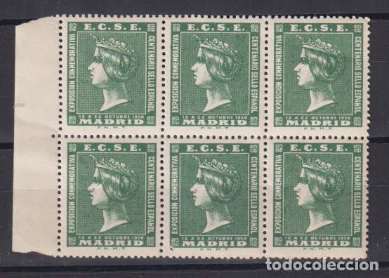 Francobolli: Vi&ntilde;etas. Centenario del Sello Espa&ntilde;ol. E. C. S. E. 1950 **