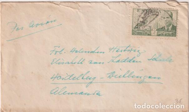 Briefmarken: Sobre Con Membrete de Barcelona a Alemania A&ntilde;os 50