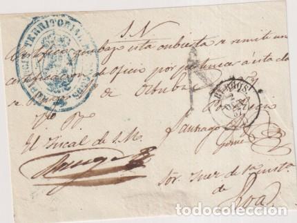 Timbres: Trozo de Frontal: Certifico que bajo esta cubierta remite una cert. de oficio por Pertenecer a esta