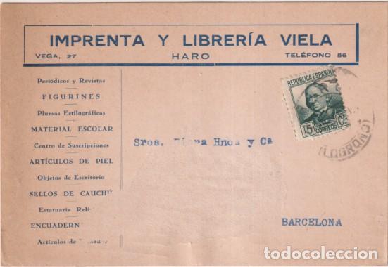 Sellos: Tarjeta Postal con Membrete. Del 18 de Ene. 1936