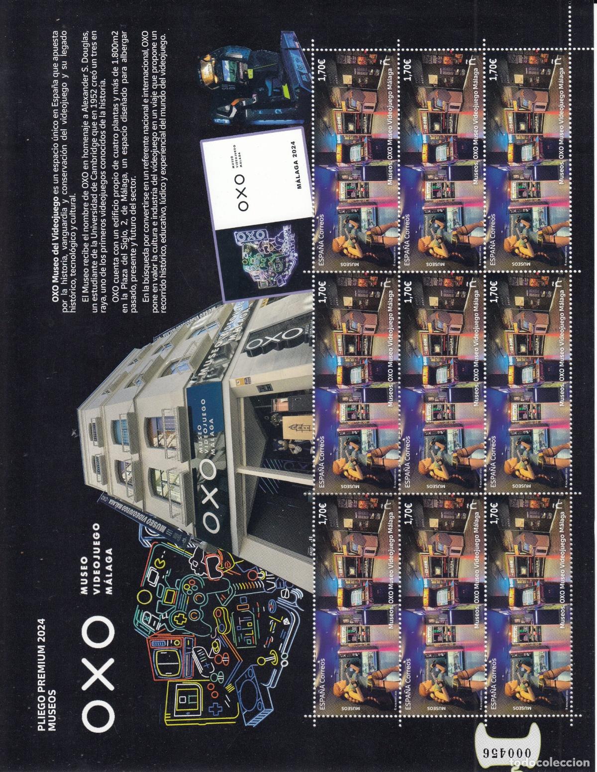 Sellos: CRS1394 PLIEGO PREMIUM ESPA&Ntilde;A N&ordm; 148 A&ntilde;o 2024. Museo del videojuego