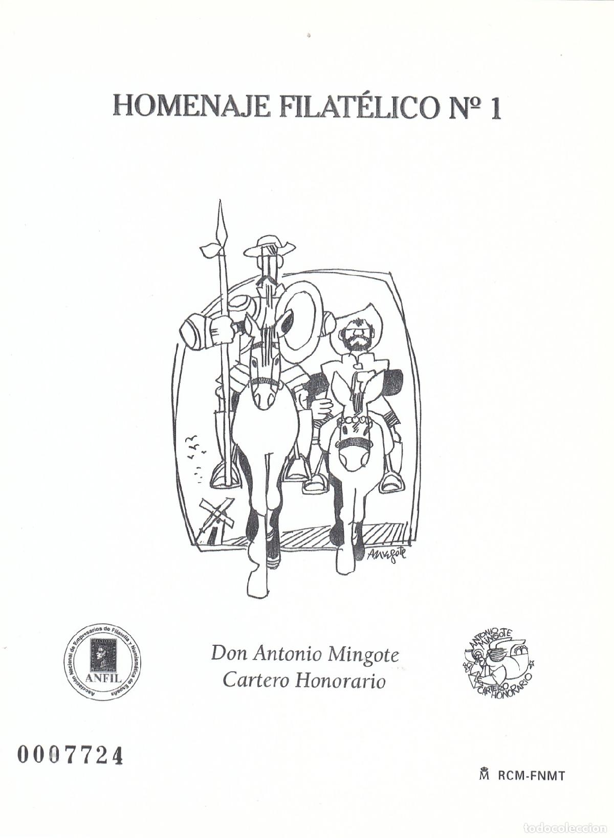 Stamps: CRS1409 ESPA&Ntilde;A HOMENAJE FILATELICO N&ordm; 1. Antonio Mingote