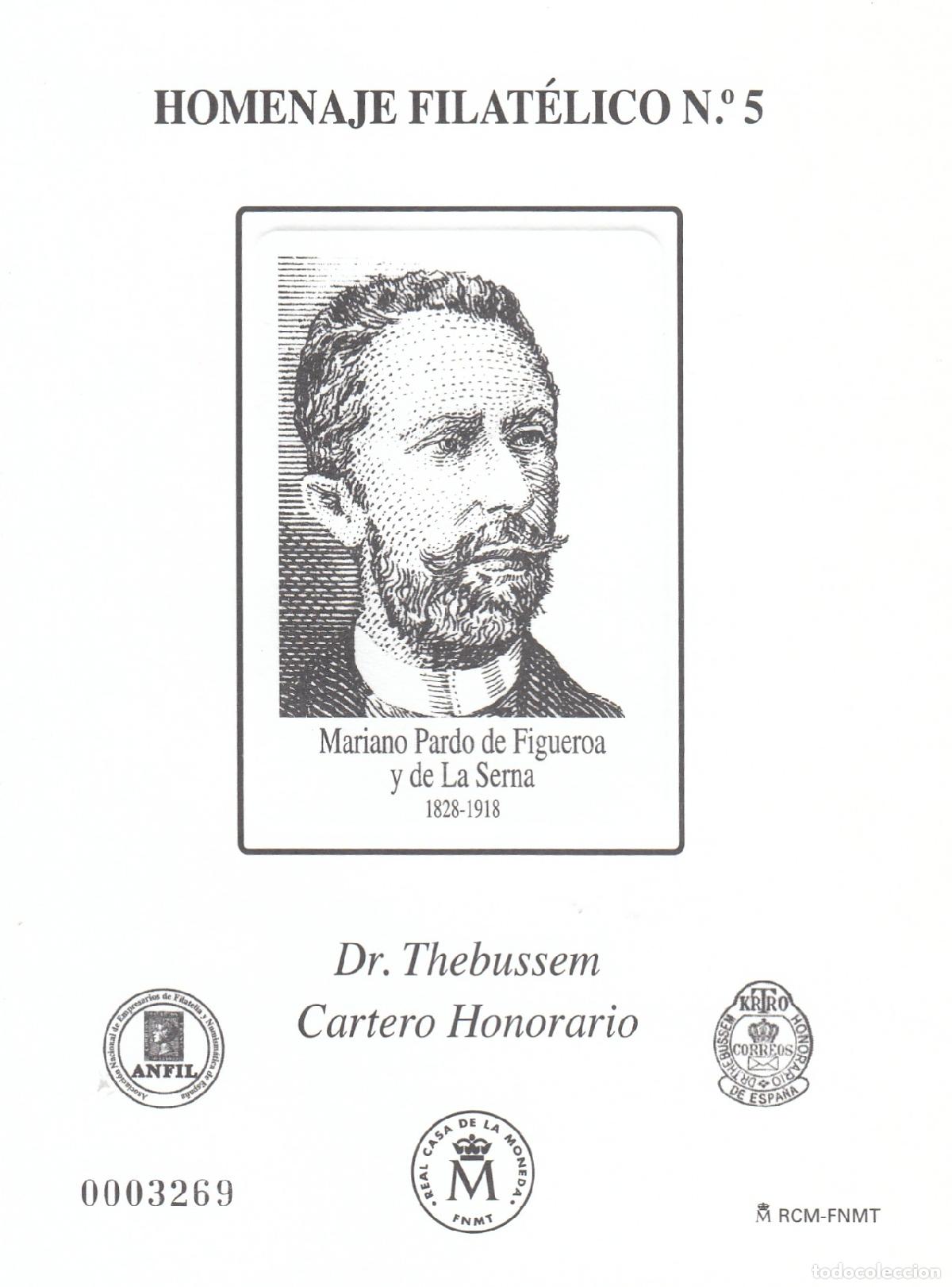 Sellos: CRS1413 ESPA&Ntilde;A HOMENAJE FILATELICO N&ordm; 5. Dr. Thebussem