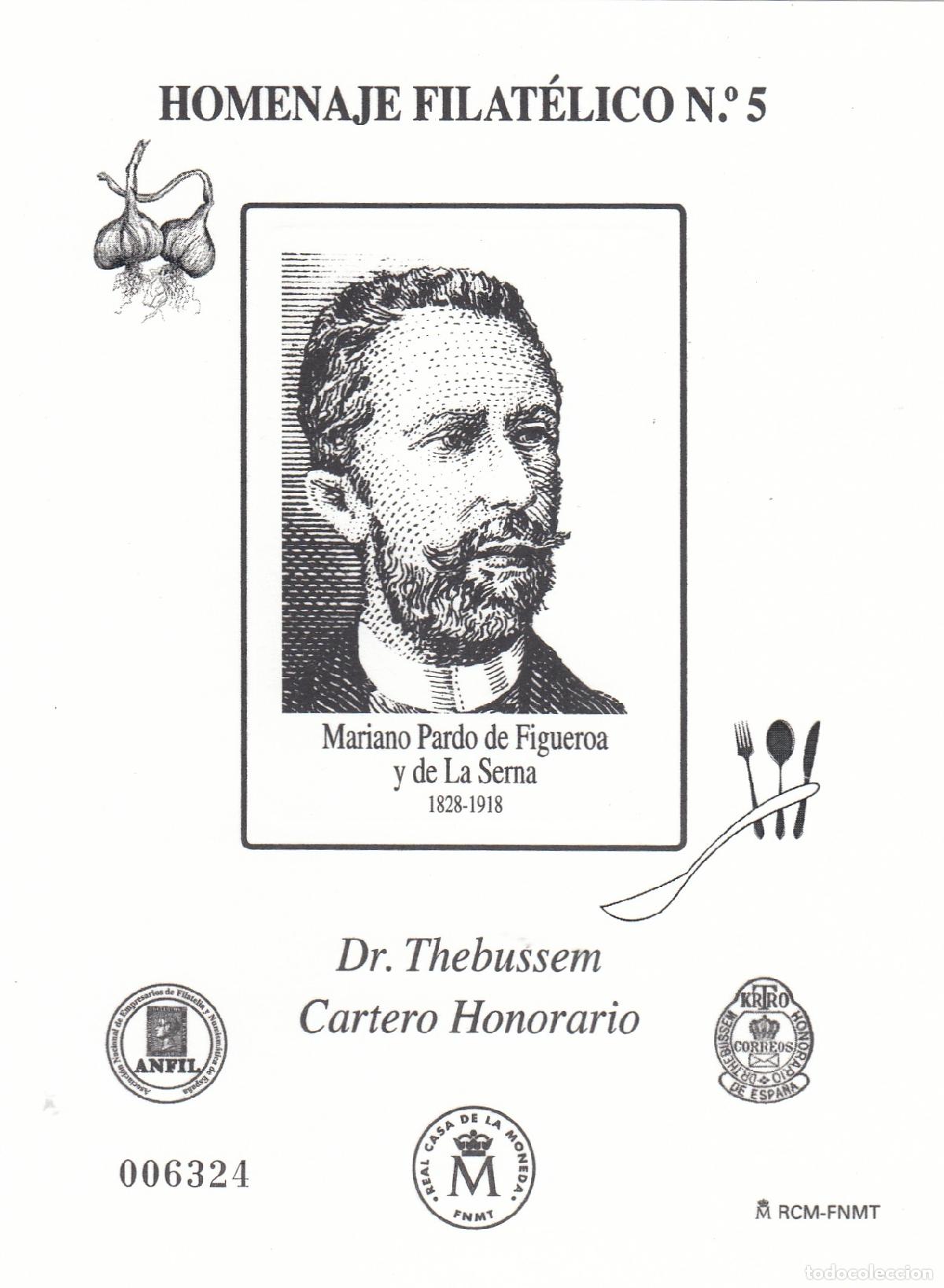 Sellos: CRS1419 ESPA&Ntilde;A HOMENAJE FILATELICO N&ordm; 9A. Dr. Thebussem