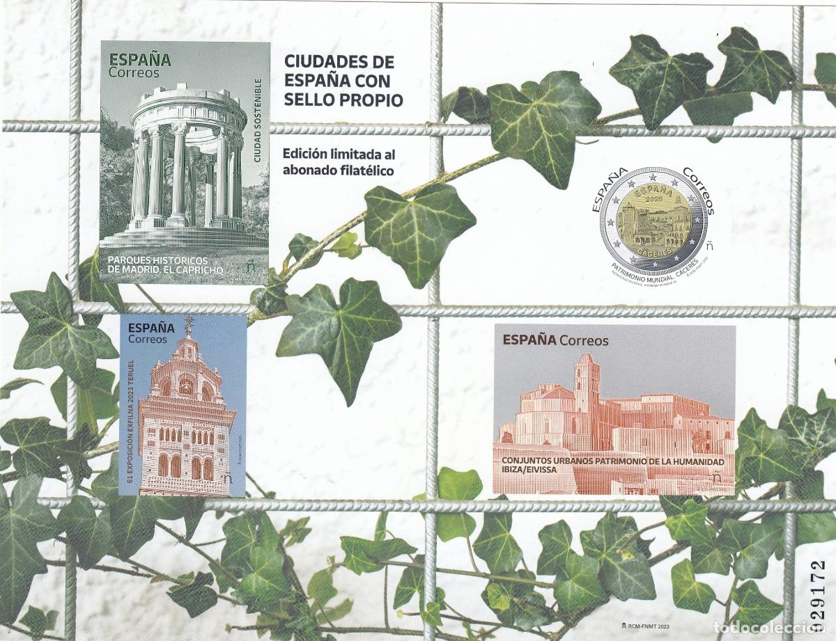 Sellos: CRS1436 ESPA&Ntilde;A EDICION LIMITADA ABONADO FILATELICO 2023. Ciudades de Espa&ntilde;a