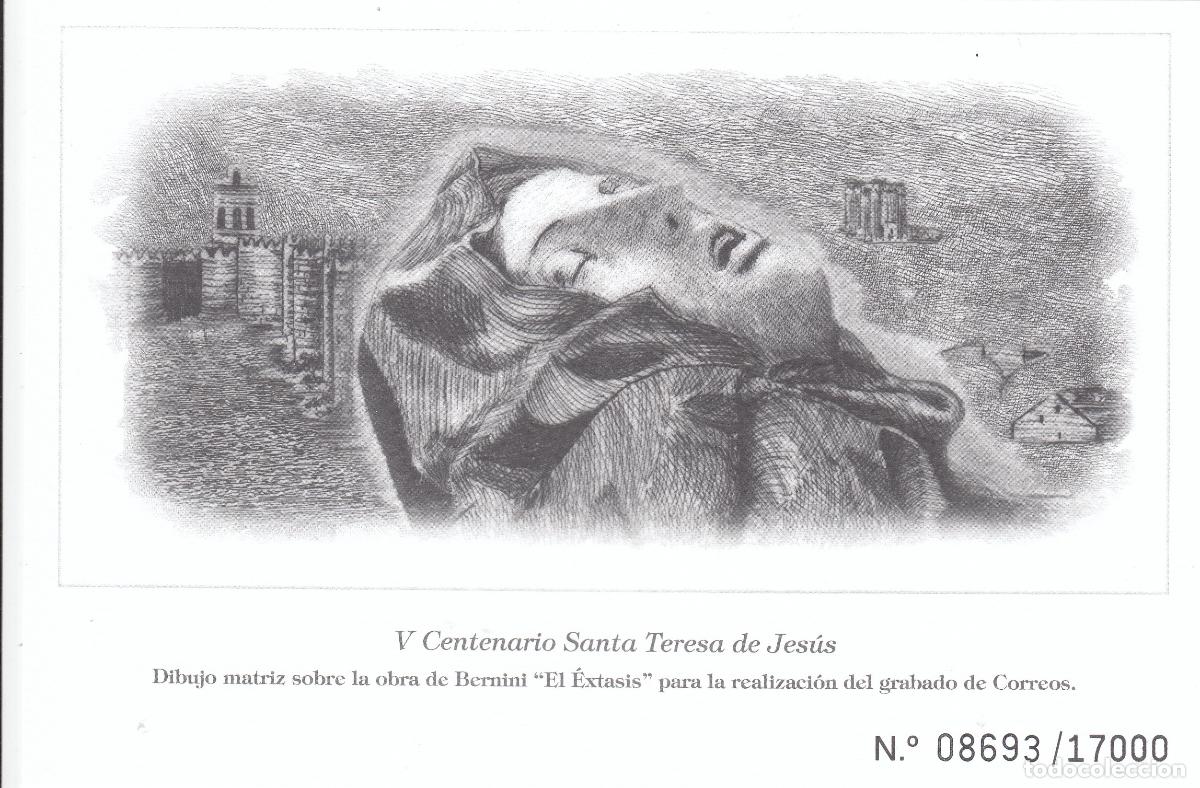 Sellos: CRS1438 ESPA&Ntilde;A EDICION ESPECIAL DIBUJO MATRIZ &rdquo;El &eacute;xtasis&rdquo; Santa Teresa de Jes&uacute;s